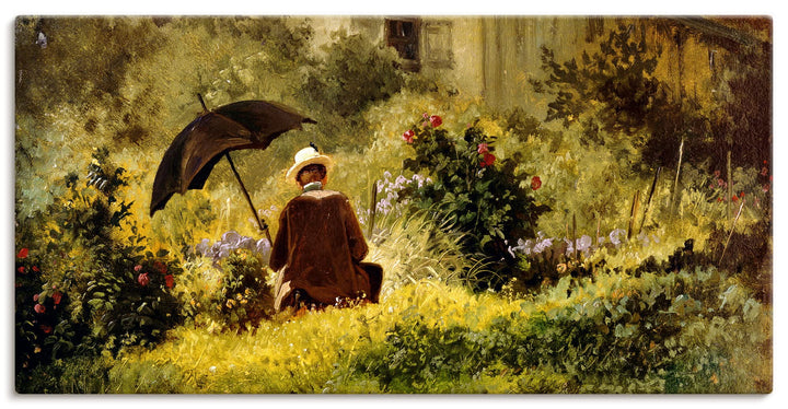 ARTland Leinwandbilder Wandbild Bild auf Leinwand 60x30 cm Wanddeko Natur Pflanzen Gräser Sträucher