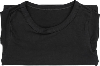 TupTam Kinder Jungen Unterhemd Basic T-Shirts Kurzarm 5er Pack 104-110 Schwarz, 104-110 Schwarz