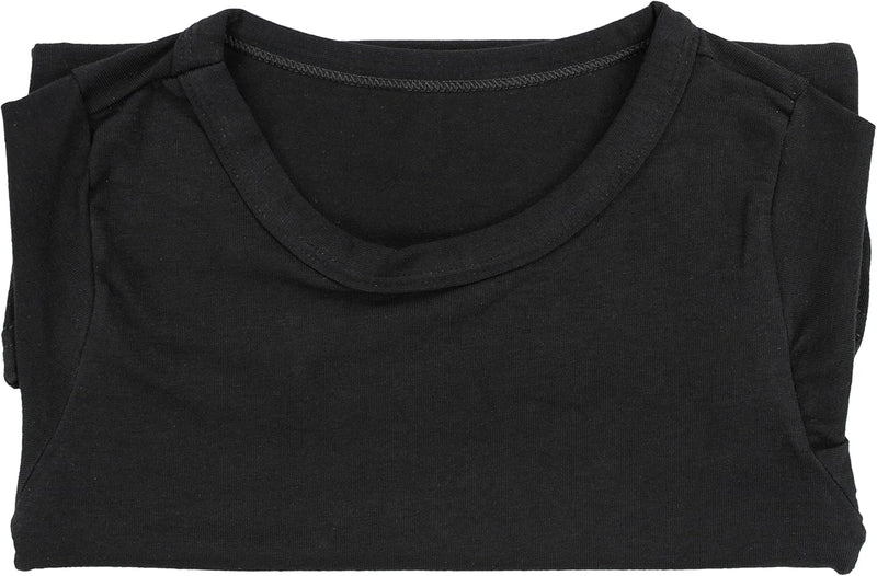 TupTam Kinder Jungen Unterhemd Basic T-Shirts Kurzarm 5er Pack 116-122 Schwarz, 116-122 Schwarz