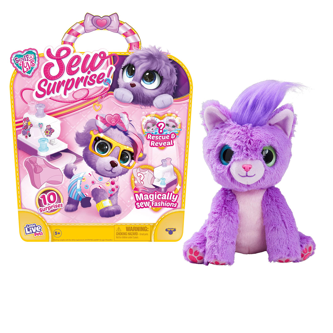 Little Live Pets Scruff-a-Luvs Sew Surprise. Retten, enthüllen und pflegen Sie einen geheimnisvollen