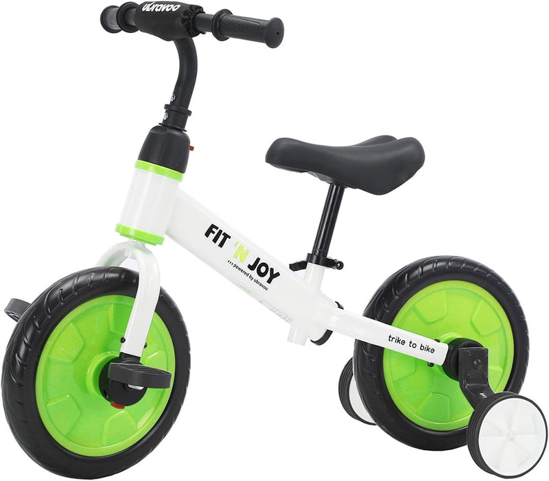 UBRAVOO Kinderfahrrad Fit in Joy, 4-in-1-kinderfahrrad 2 bis 4, Fahrrad mit stützrädern ab 2 Jahre b