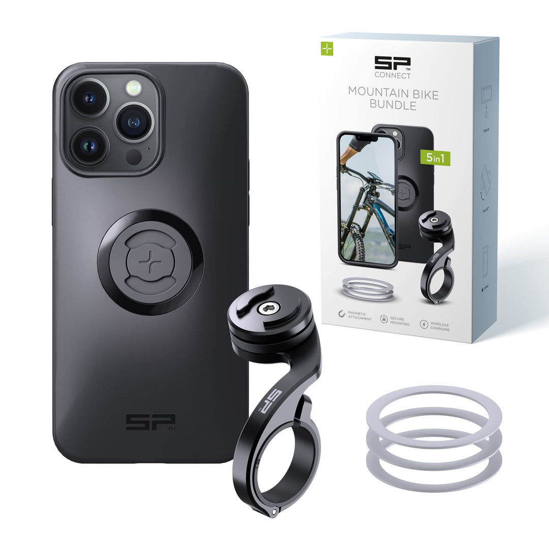SP CONNECT Mountain Bike Bundle |SPC+| kompatibel mit iPhone 14 Pro Max | Handyhalter für Mountainbi