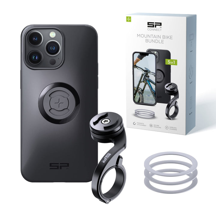 SP CONNECT Mountain Bike Bundle |SPC+| kompatibel mit iPhone 14 Pro Max | Handyhalter für Mountainbi