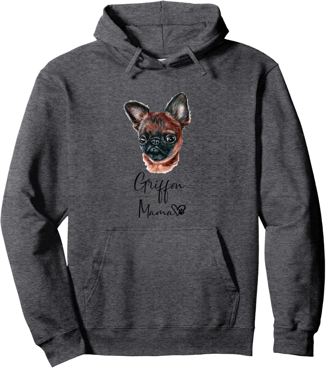 Belgischer Griffon Mama Hundemama Hund Frauchen Geschenk Pullover Hoodie
