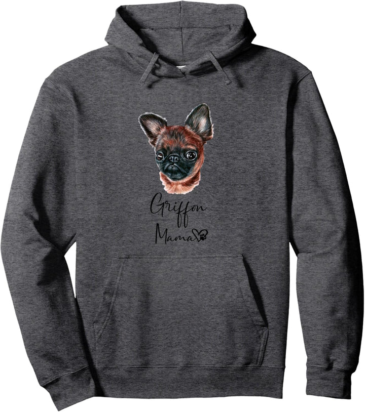 Belgischer Griffon Mama Hundemama Hund Frauchen Geschenk Pullover Hoodie