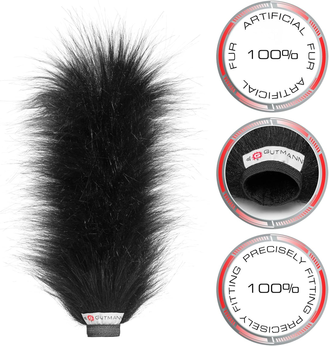 Gutmann Mikrofon Fell Windschutzscheibe Windschutz für Sennheiser MKE 600 | Made in Germany