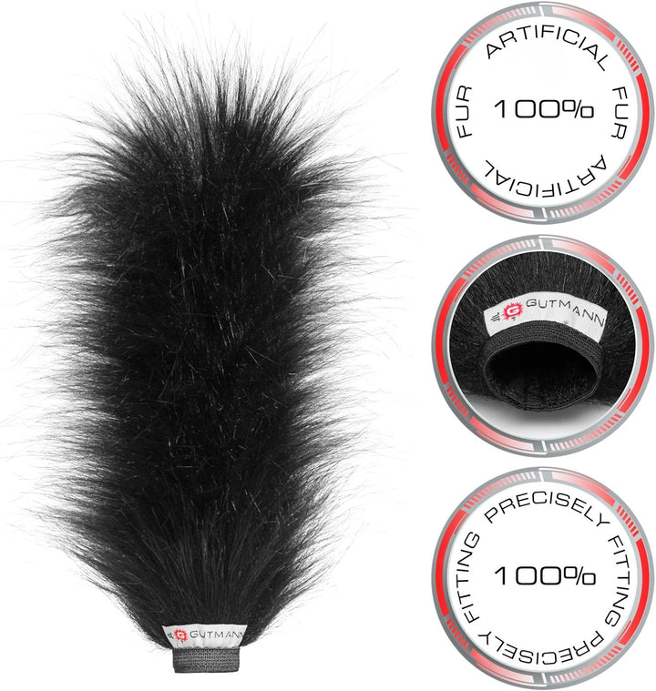 Gutmann Mikrofon Fell Windschutzscheibe Windschutz für Sennheiser MKE 600 | Made in Germany