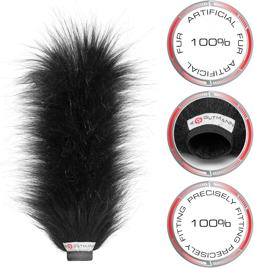 Gutmann Mikrofon Fell Windschutzscheibe Windschutz für Sennheiser MKE 600 | Made in Germany