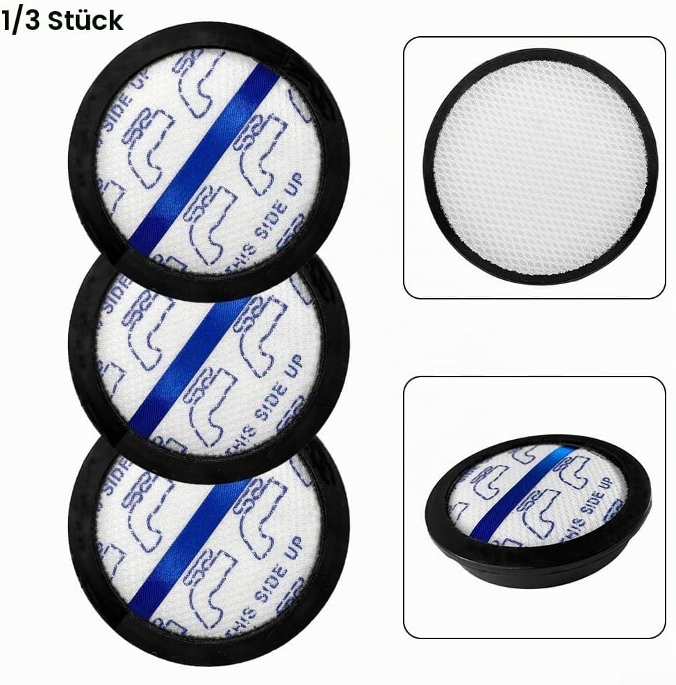 Akku-Staubsaugerfilter für EUREKA, Ersatzteil-Zubehörfilter (3 Stück) 3er-Pack, 3er-Pack