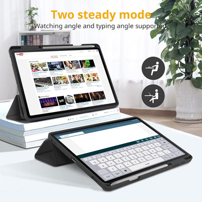 CACOE Hülle Kompatibel mit Samsung Galaxy Tab S7 FE 12.4 5G/ S8+ Plus 5G 2022/ S7+ Plus 12.4 - Ultra