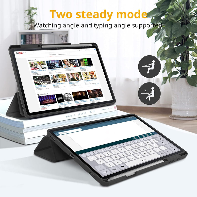 CACOE Hülle Kompatibel mit Samsung Galaxy Tab S7 FE 12.4 5G/ S8+ Plus 5G 2022/ S7+ Plus 12.4 - Ultra