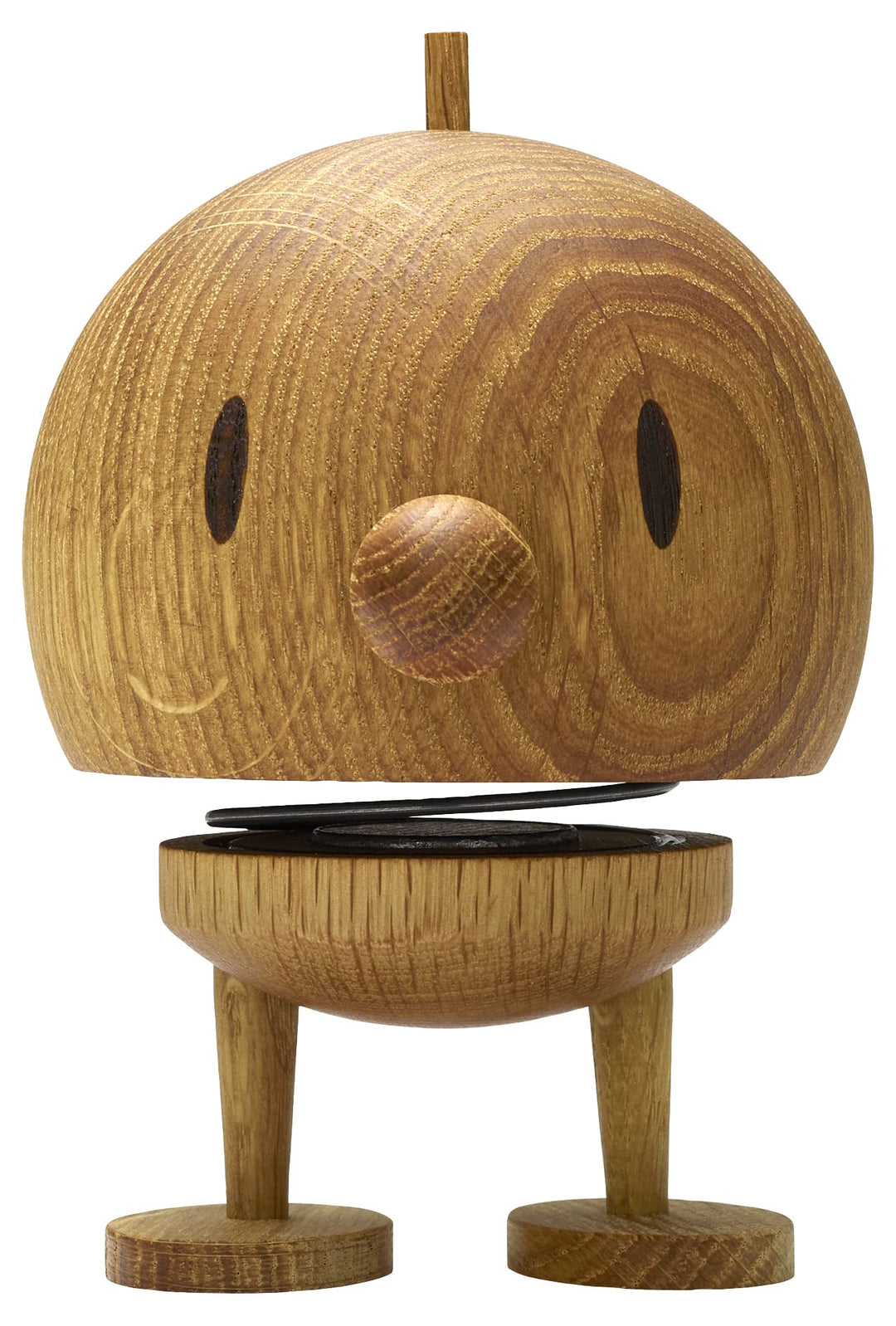 Hoptimist - Skandinavisches Design - Medium Bumble aus Holz - Höhe 10,5 cm, Durchm. 7,5 cm - Oak M O