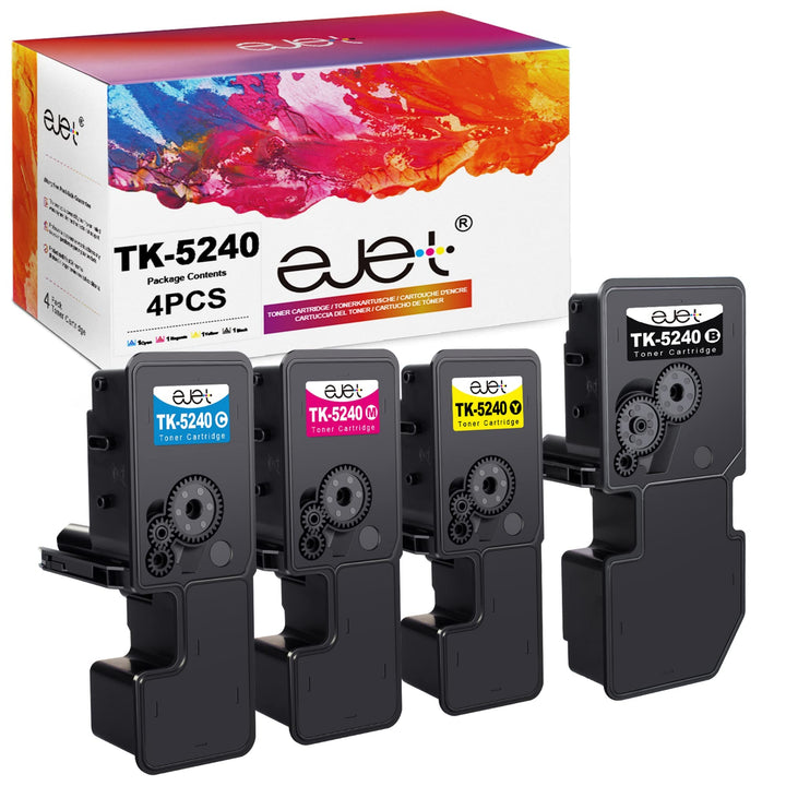 ejet TK5240 TK-5240 Tonerkartusche Kompatibel für Kyocera TK5240K TK-5240K TK-5240C TK-5240M TK-5240