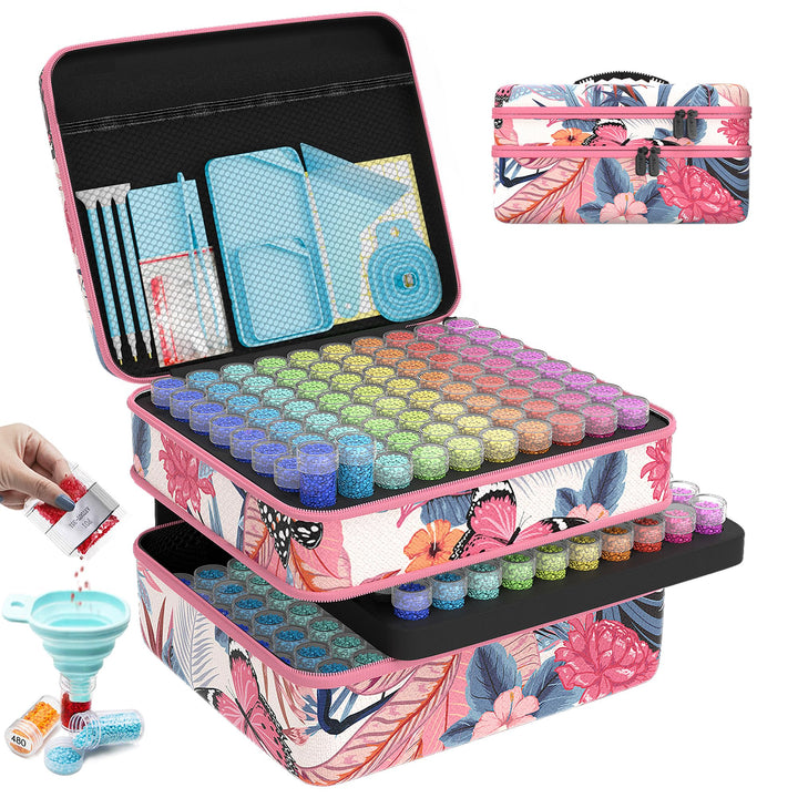 ARTDOT 5D Diamond Painting zubehör Boxen, 240 Stück Diamond Painting Aufbewahrungsbox für Diamond Pa