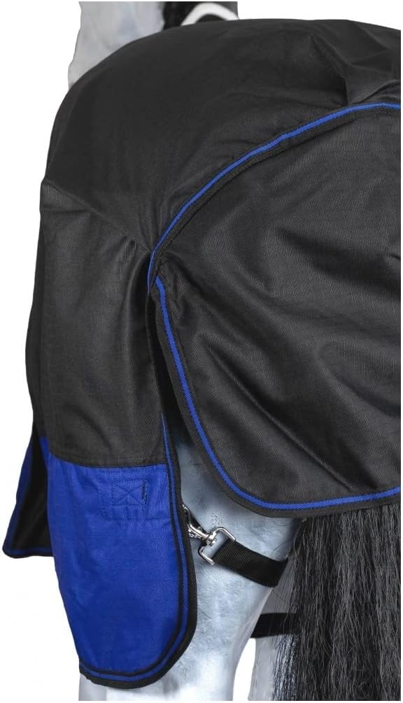 RL24 - Winterdecke 200g Füllung 600D BASICLINE schwarz/Royalblau 115cm Schwarz/Royalblau (Altes Mode