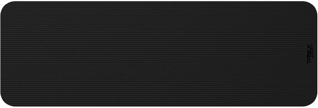 TREX SPORT Gymnastikmatte extra dick und weich | Fitnessmatte 180x60x1cm mit Tragegurt | Yogamatte r
