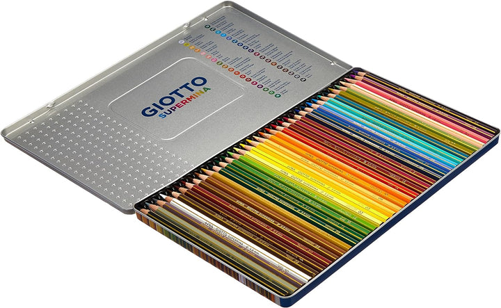 Giotto supermina Stanzen (S) graphit Bleistift – Graphit Bleistifte Metallgehäuse, 36 Einheiten, Met