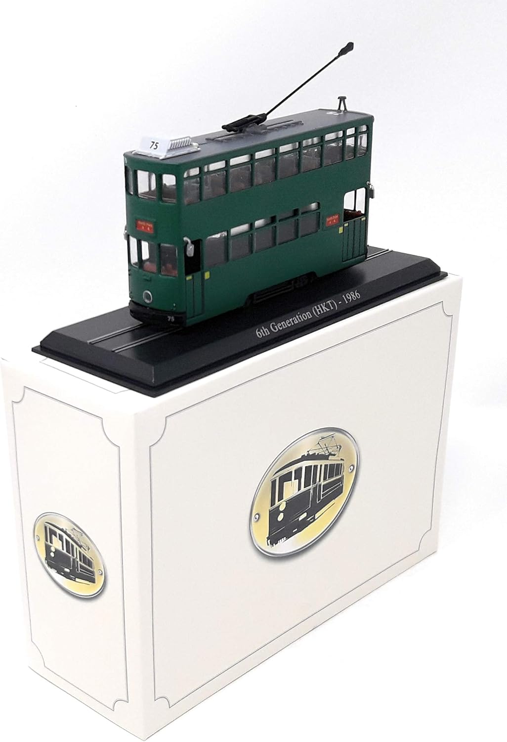 Atlas Strassenbahn Hong Kong Tram 6. Generation 1986 Standmodell ohne Funktion Miniaturmodell Kunsts