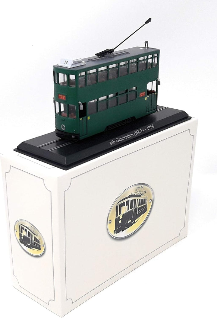 Atlas Strassenbahn Hong Kong Tram 6. Generation 1986 Standmodell ohne Funktion Miniaturmodell Kunsts