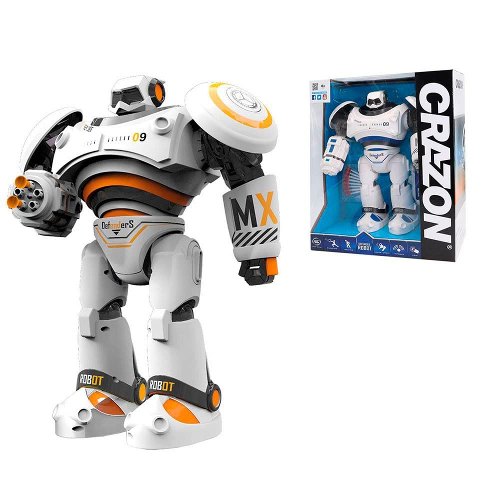 Tachan CPA Toy Group Trading S.L RC-Roboter mit verschiedenen Infrarot-Farben, 360-Grad-Drehung und