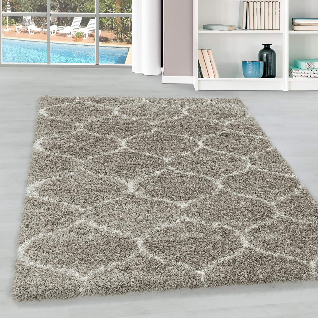 Hochflor Teppich Wohnzimmer im Skandinavischen Stil Skandinavisches Design Läufer Teppich Flauschige