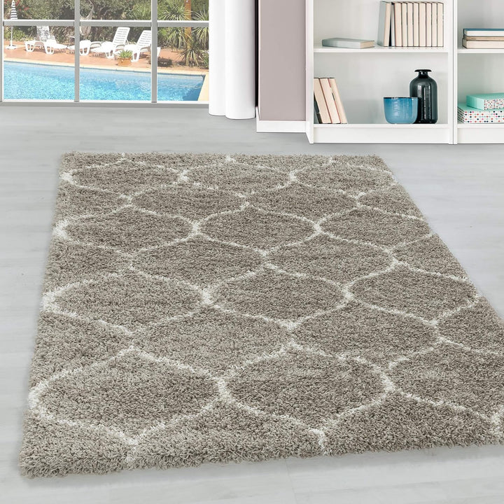 Hochflor Teppich Wohnzimmer im Skandinavischen Stil Skandinavisches Design Läufer Teppich Flauschige