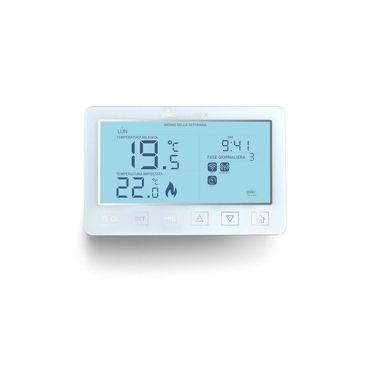 Digitales Wifi Dualband Chronothermostat kompatibel mit Alexa - Stromversorgung 230V - (Schnee PRO W