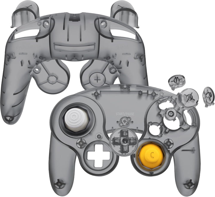eXtremeRate Grips Case Shell kompatibel mit Nintendo Game Cube Controller, DIY-Ersatz Griff Gehäuse/
