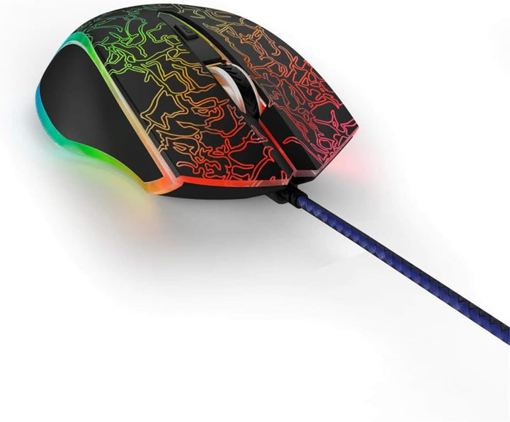 uRage Gaming-Maus “Reaper 220 Illuminated”, schwarz, Anti-Rutsch-Beschichtung, Omron Click Switches,