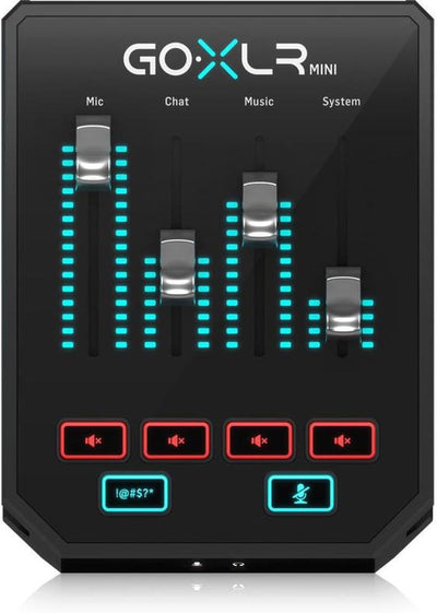 TC Helicon GoXLR MINI Online-Broadcast-Mixer mit USB-/Audio-Schnittstelle und Midas-Vorverstärker, 9