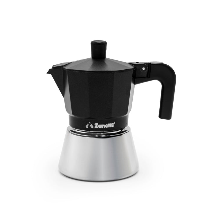 Zanetti, Star Espressokocher, Induktion, 3 Tassen, Espressokocher mit Kessel aus Edelstahl und Ergon
