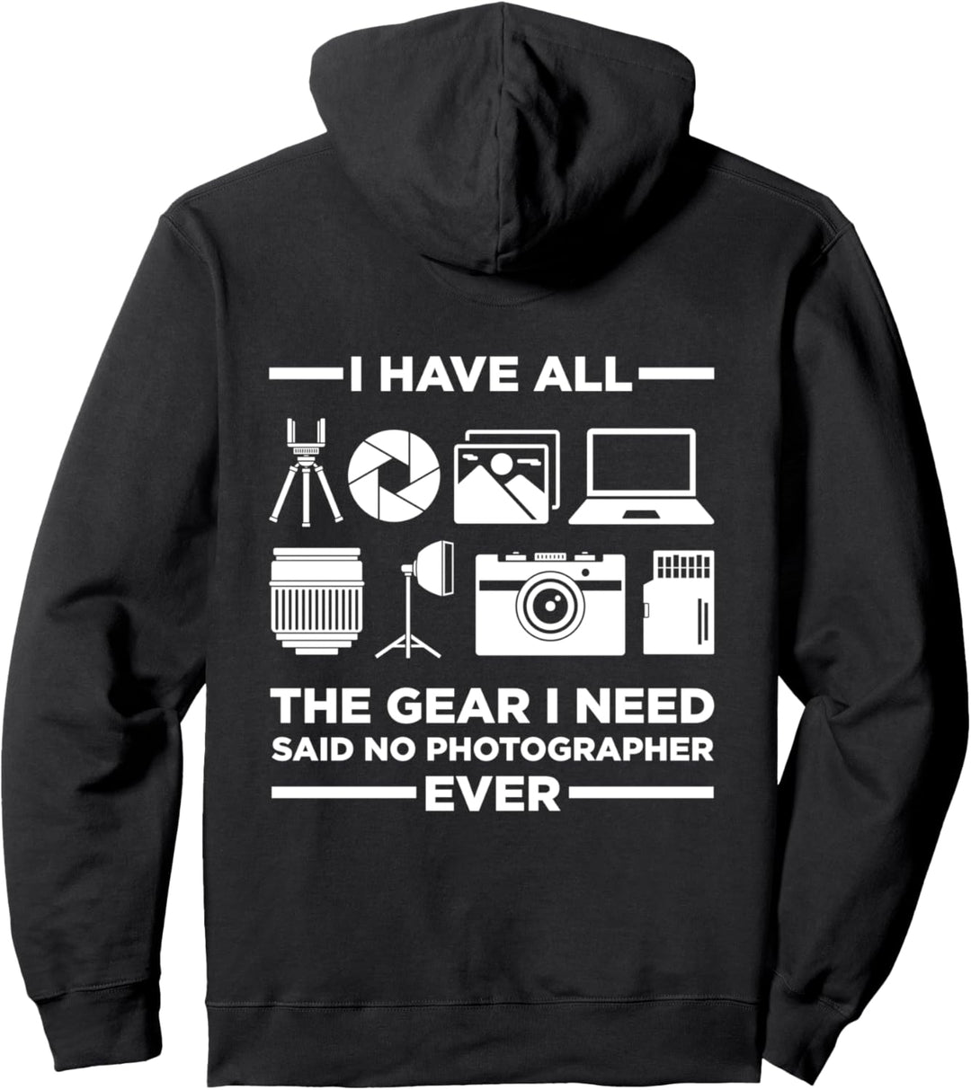 Camera Gear F Stop Photo Cameraman Photographer Joke Pullover Hoodie