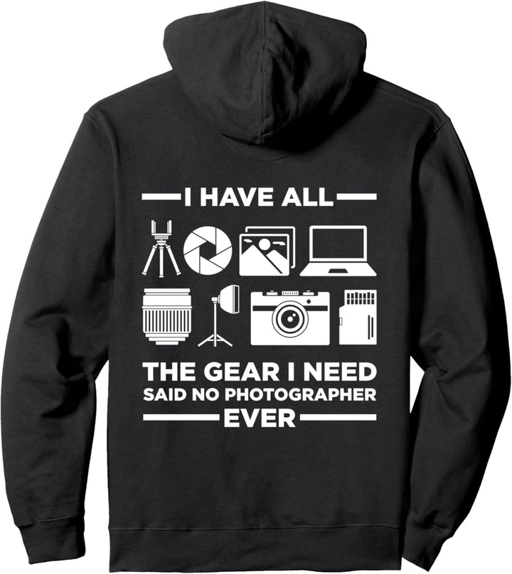 Camera Gear F Stop Photo Cameraman Photographer Joke Pullover Hoodie