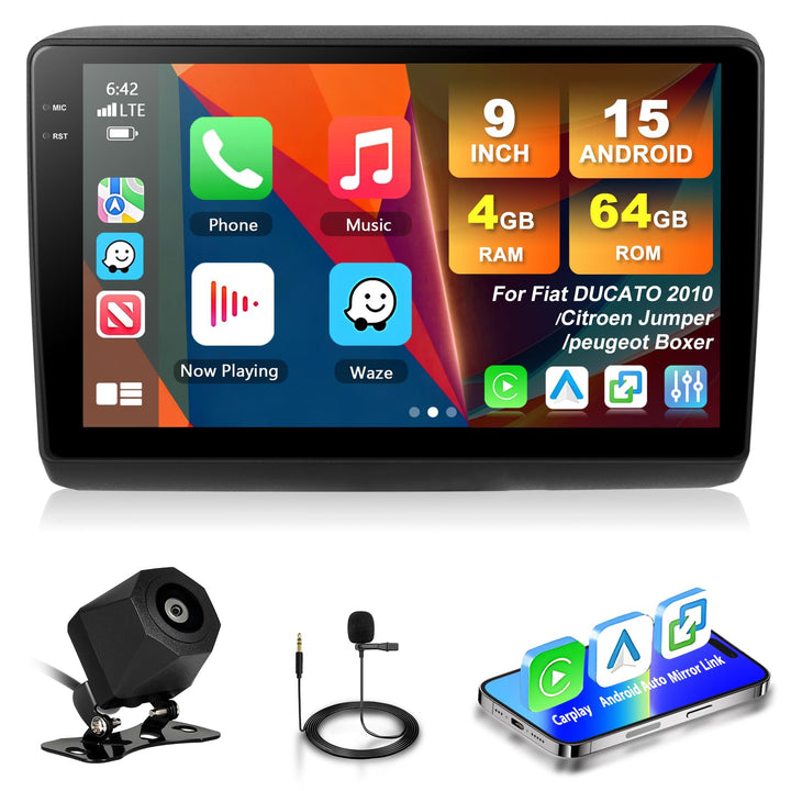 4GB+64GB Autoradio für FIAT Ducato 2010 für Citroen Jumper für Peugeot Boxer mit Carplay, Android Au