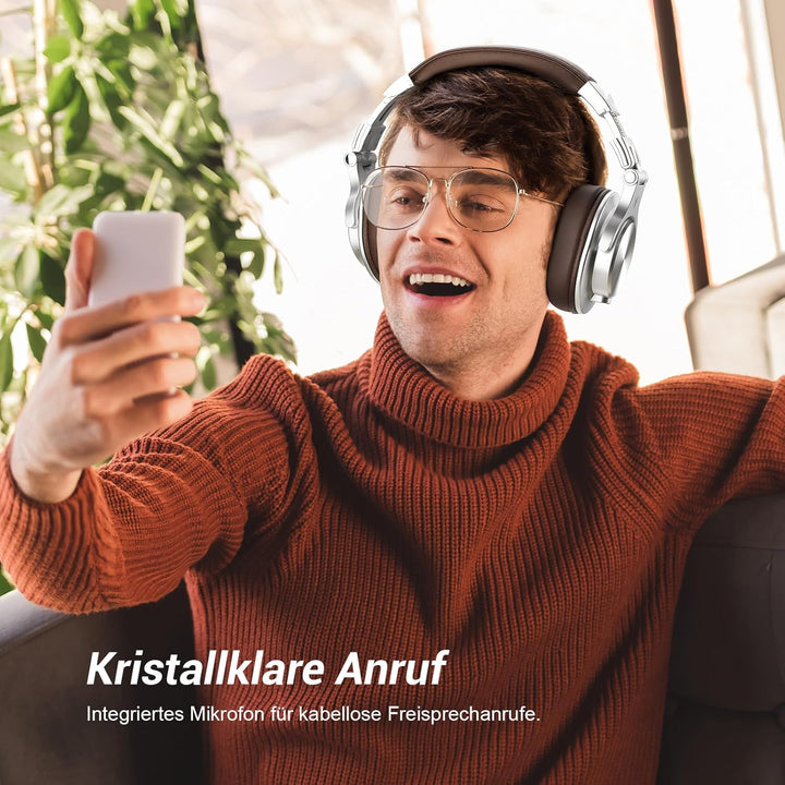 OneOdio Bluetooth Kopfhörer Over Ear, 72 Stdn HiFi Stereo Kopfhörer Kabellos, Wireless Headphones mi