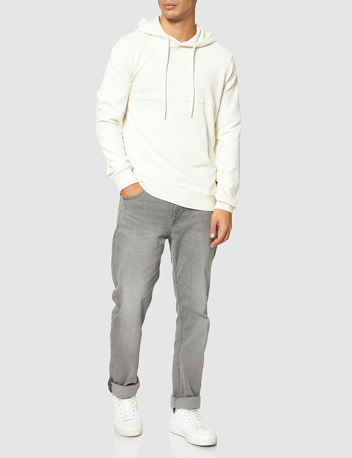 TOM TAILOR Denim Herren Hoodie Sweatshirt mit Struktur L 10338 - Soft Light Beige, L 10338 - Soft Li