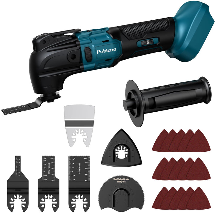 Oszillationswerkzeug Akku, Multifunktionswerkzeug für Makita 18V Akku, 6 Einstellbare Geschwindigkei