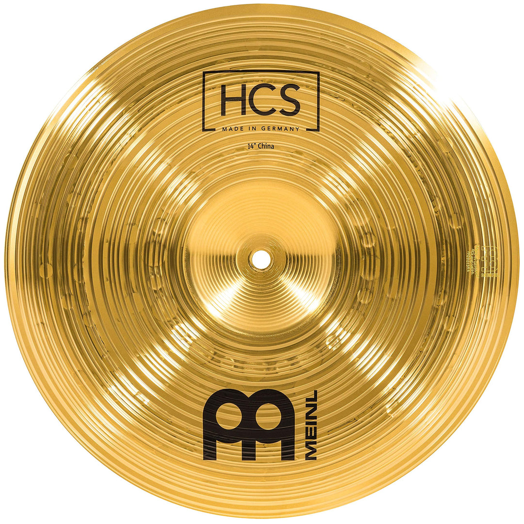 Meinl Cymbals HCS China 14 Zoll (Video) Schlagzeug Becken (35,56cm) Messing, Traditionelles Finish (