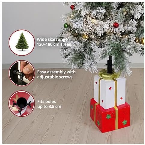 Holyart Weihnachtsbäume: Weihnachtsbaumständer für künstlichen Weihnachtsbaum – in Form von Zwei Ges