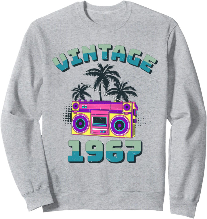 53 Geburtstag Mann Frau Vintage 1967 Jahrgang Geschenk Retro Sweatshirt