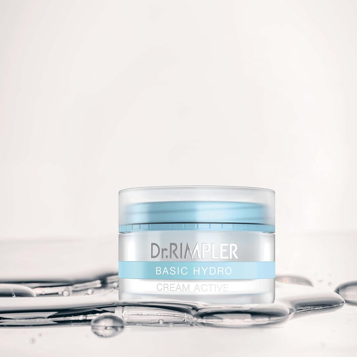 Dr. Rimpler Reichhaltige Gesichts-Creme "Basic Hydro Cream Active" I für trockene Haut I 24 -Stunden
