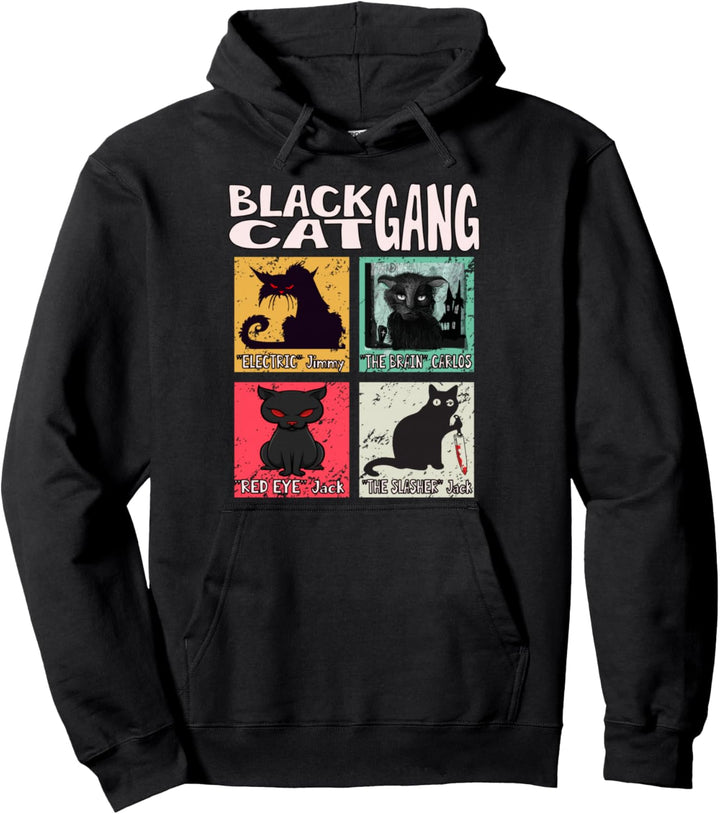 Black Cat Gang - Katzen - Halloween Pullover Hoodie