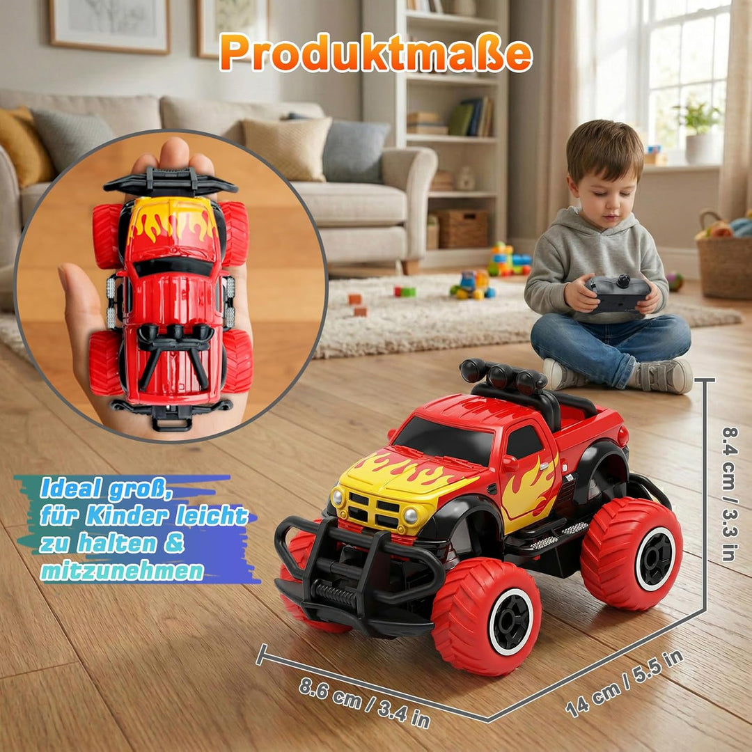 Pup Go Monster Truck Ferngesteuertes Auto mit Licht für Kinder 3+ Jahr, Weihnachten &amp; Nikolaus Gesch