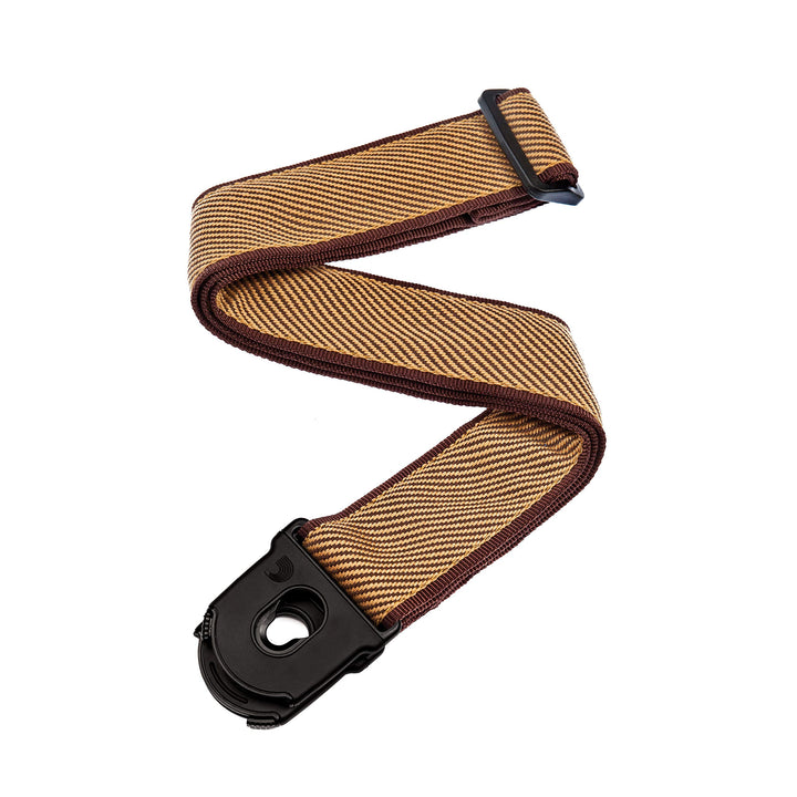 D'Addario Accessories Gitarrengurt mit Verschluss - E-Gitarrengurt, Akustikgitarrengurt, Bass-Gitarr