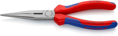 KNIPEX Crimpzange für Westernstecker (190 mm) 97 51 10, Mehrfarbig & Abisolierwerkzeug für Koaxial-