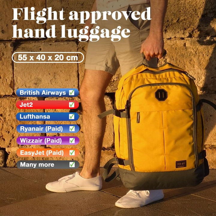 Cabin Max Metz 55x40x20 Reiserucksack Handgepäck Flugzeug Carry-On Rucksack (Handgepäck 55x40x20cm 4