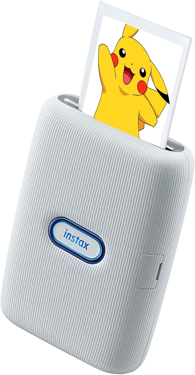 instax Mini LINK Special Edition Smartphone Printer with Pikachu Case Esche Weiss Pikachu Case Bundl