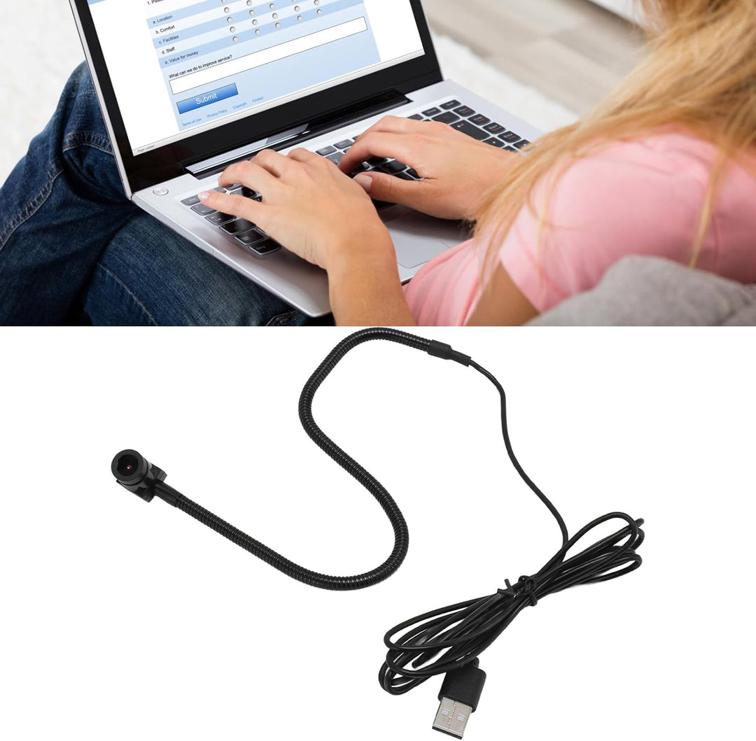 Annadue USB Center Webcam mit Integriertem Mikrofon für PC Laptop, 1080P 2MP USB Autofokus Webcam fü