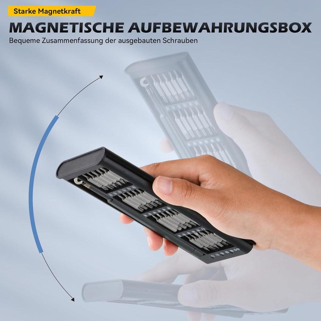 49 IN 1 Feinmechaniker Schraubendreher Set, Tragbares Mini Werkzeug mit Torx T5 T6 T7H T8 T9 T10, fü