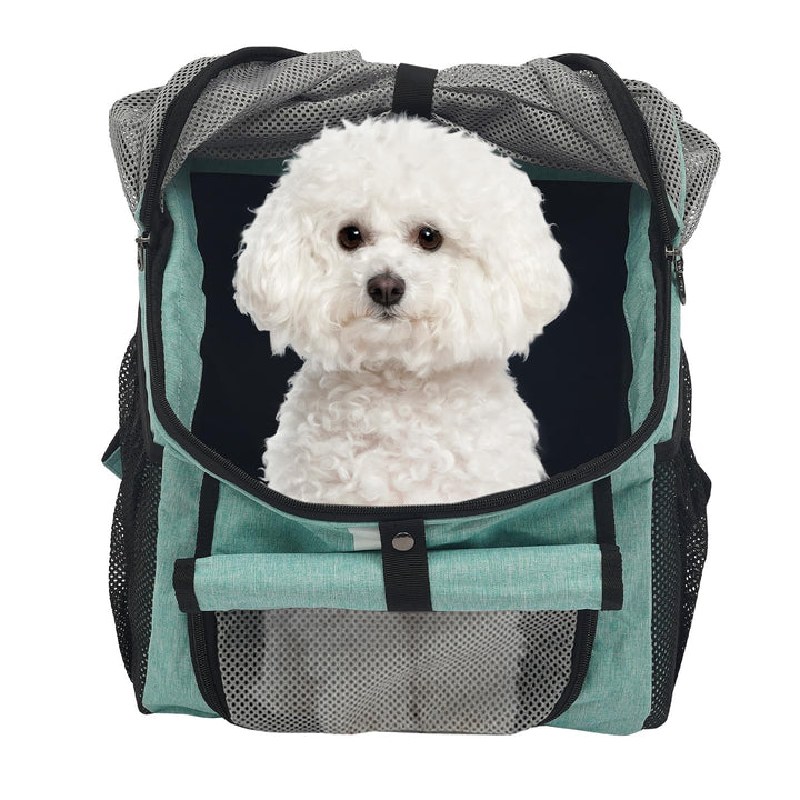 Faltbar Fahrradtasche für Haustiere, Fahrradkorb für Hunde und Katzen vorne oder hinten, Hunderucksa